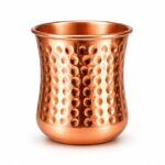 Hammered Copper Cup for Drinking Water – Pure Copper Tumbler, Ayurvedic Inspired Drinkware