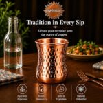 Hammered Copper Cup for Drinking Water – Pure Copper Tumbler, Ayurvedic Inspired Drinkware - Image 4