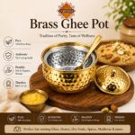 Brass Multipurpose Ghee Pot/Pickle Container for Pooja - Image 7