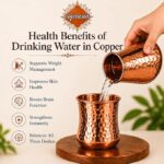 Hammered Copper Cup for Drinking Water – Pure Copper Tumbler, Ayurvedic Inspired Drinkware - Image 3