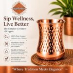 Hammered Copper Cup for Drinking Water – Pure Copper Tumbler, Ayurvedic Inspired Drinkware - Image 6