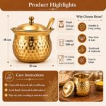 Brass Multipurpose Ghee Pot/Pickle Container for Pooja - Image 5