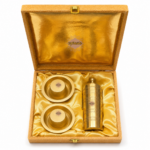Coprasia South Indian Brass Coffee Filter and 2 Dabra Set Combo with Gift Box - Image 2