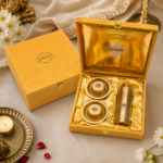 Coprasia South Indian Brass Coffee Filter and 2 Dabra Set Combo with Gift Box
