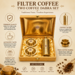 Coprasia South Indian Brass Coffee Filter and 2 Dabra Set Combo with Gift Box - Image 5