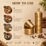 Coprasia South Indian Brass Coffee Filter and 2 Dabra Set Combo with Gift Box - Image 8
